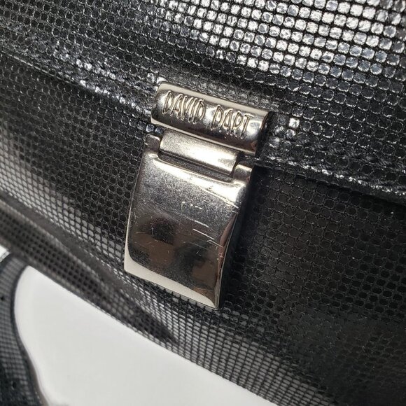 David Dart Black Box Suede Finish Crossbody Purse - Picture 11 of 11